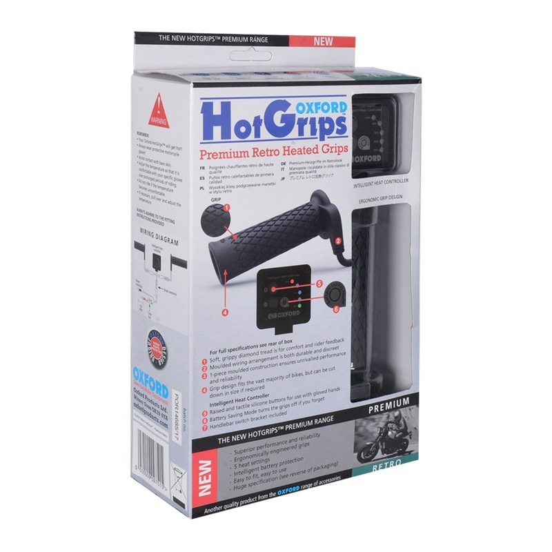 Oxford HotGrips Premium Retro with V8 Switch