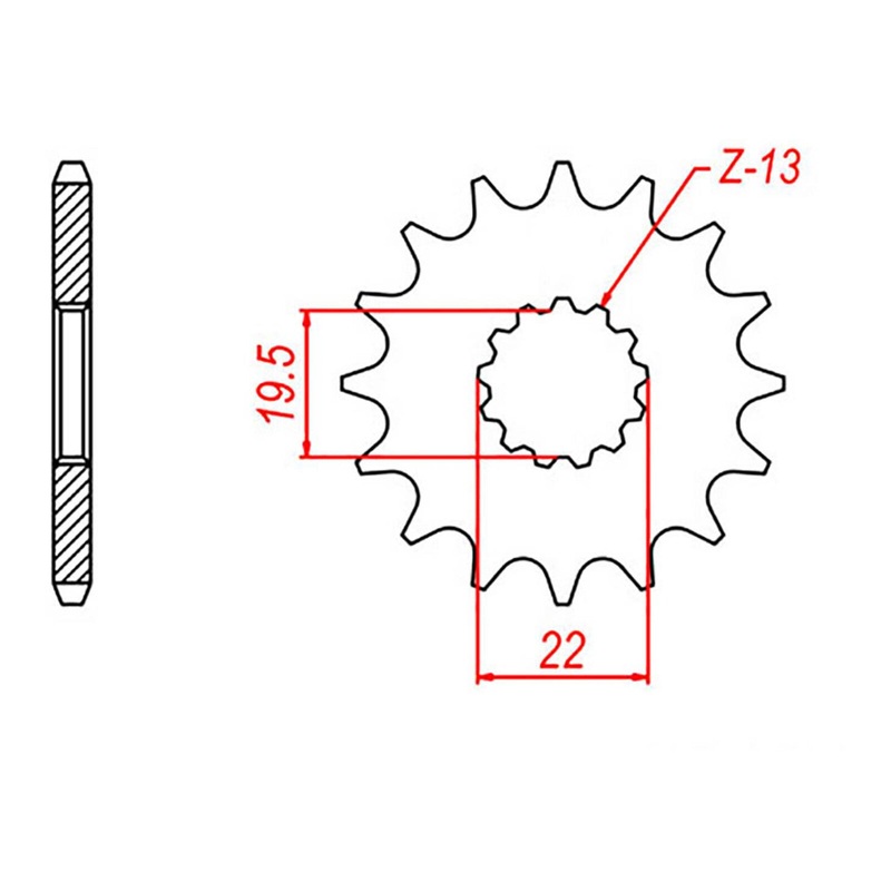 MTX 1439 Steel Front Sprocket #520