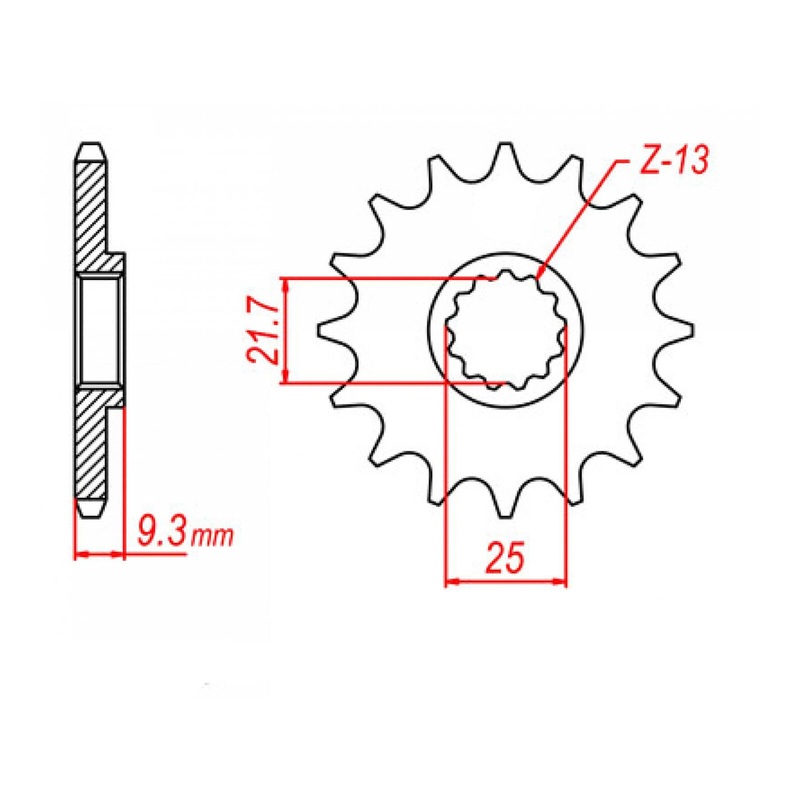 MTX 1539 Steel Front Sprocket #520